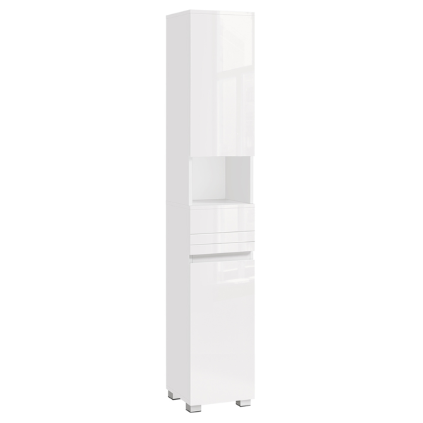 Badezimmerhochschrank ALBA, 30x30x170cm, weiß