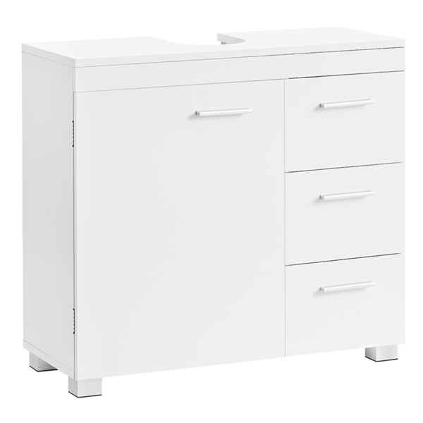 Waschbeckenunterschrank IVY, 30x70x64 cm, weiß