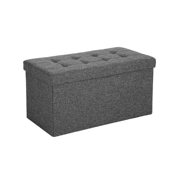 Sitzhocker mit Stauraum OTO, 76x38x38 cm, anthrazit