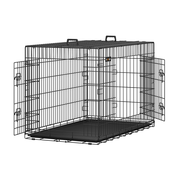Hundekäfig MAX, klappbar, 122x76x81cm, schwarz