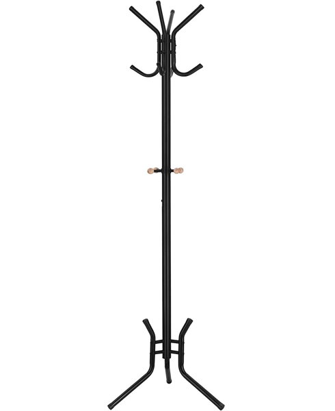 Standgarderobe SAMUEL, 49x176 cm, schwarz